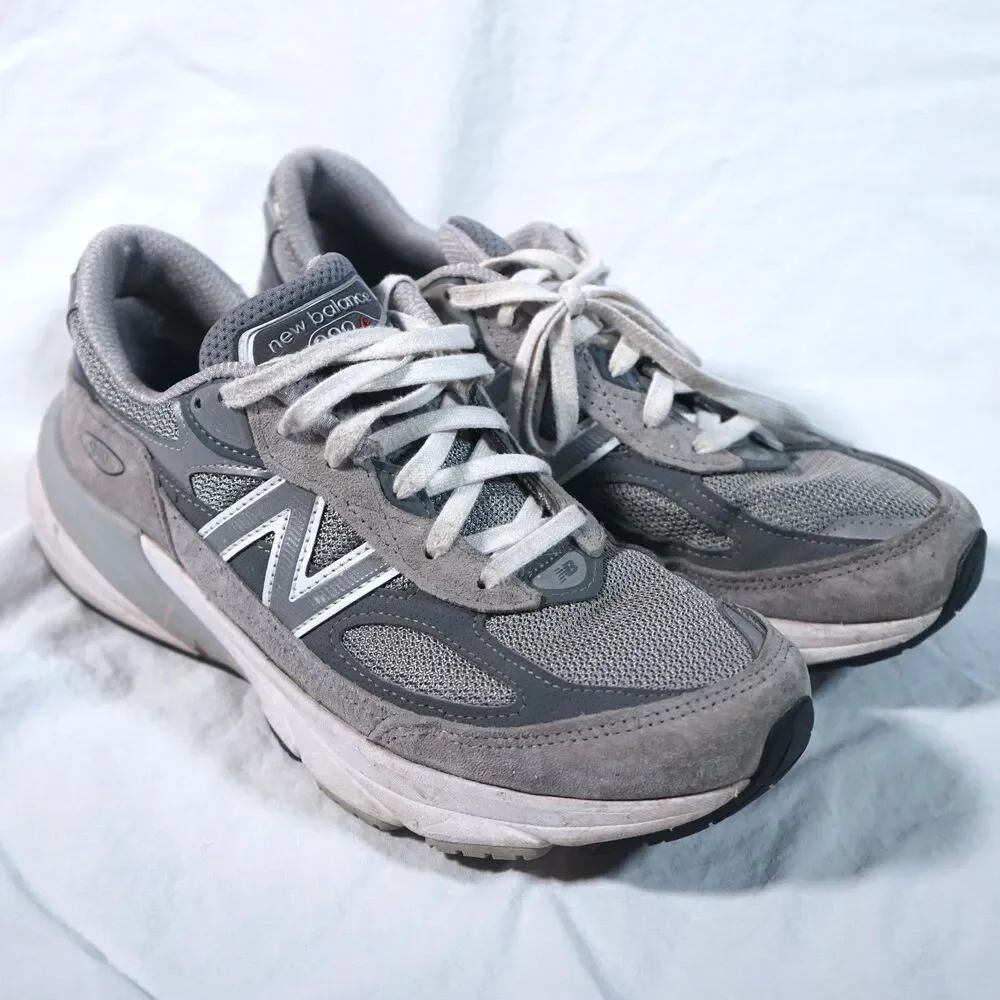 New Balance 990v6 Made in USA Gray Women's 9 Replacement Insoles Wear See Photos
